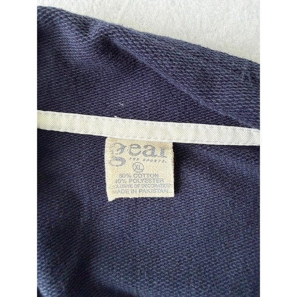 NEWPORT Gear Pullover Men XL Blue 1/4 Zip Sweatshirt Cotton Blend Embroidered - Picture 10 of 12